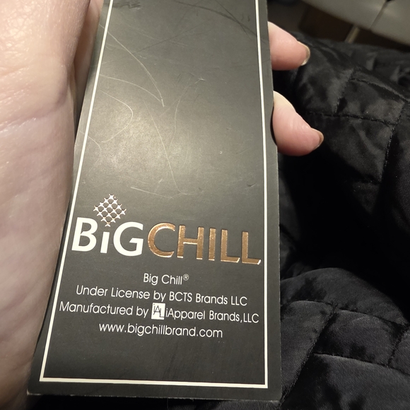 Big Chill Black Quilted Puffer Jacket - Picture 6 of 8